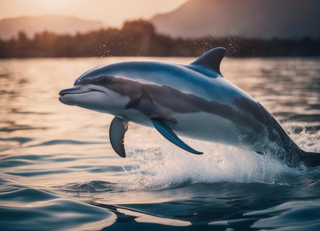 Photo a dolphin in water