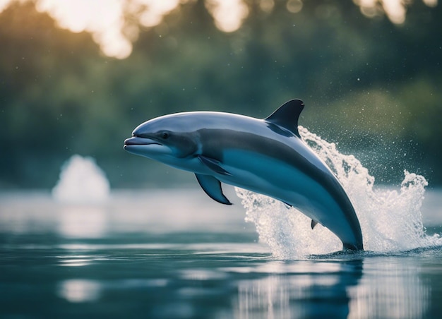 Photo a dolphin in water