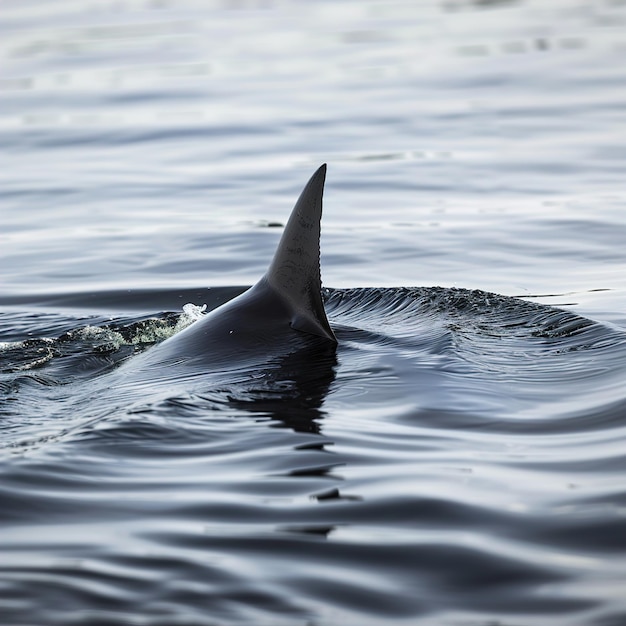 Photo a dolphin with a fin that says fin on it