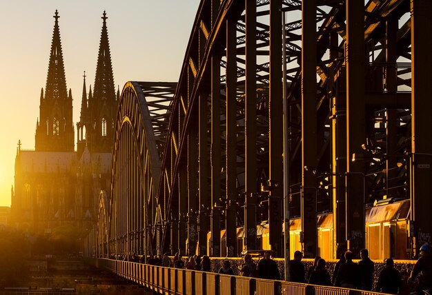 Dom van Keulen en hohenzollern-brug