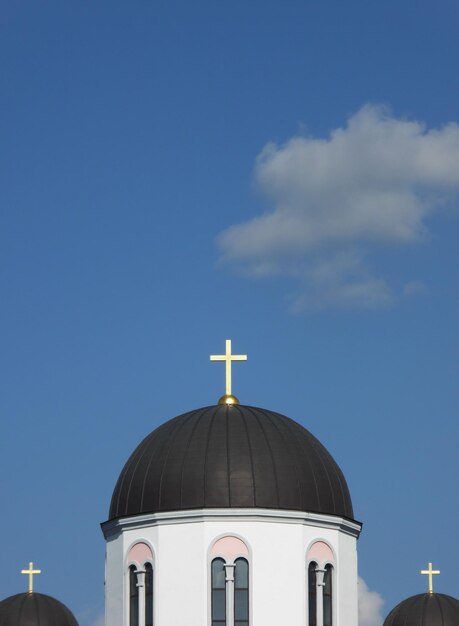 Dome of Orthodox church in Novi Sad Serbia