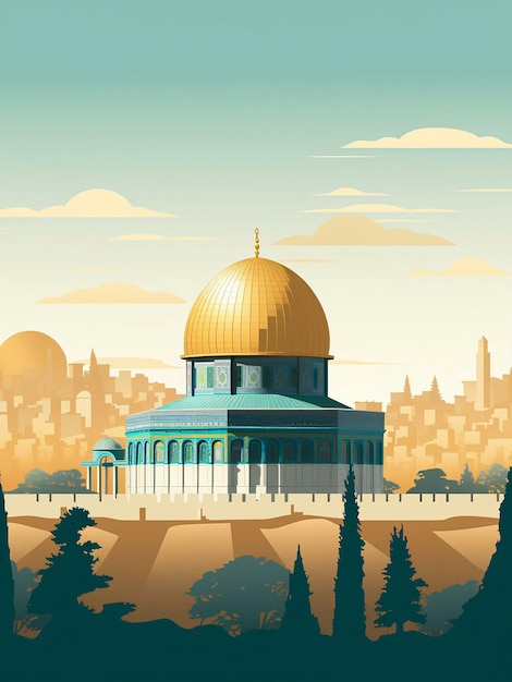 바위의  (Dome of the Rock)