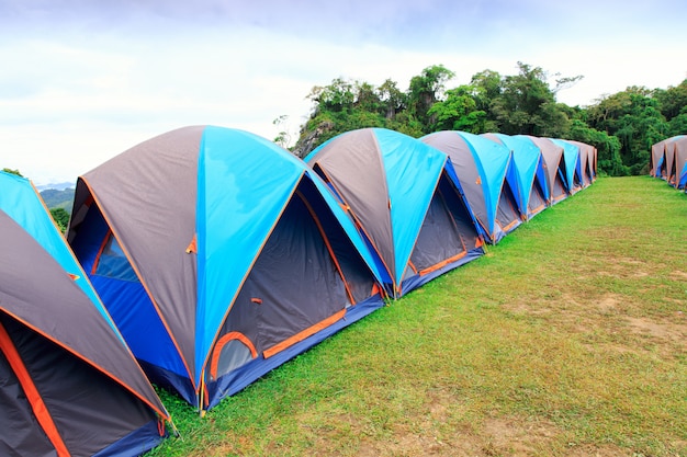 Dome tent camping at National Park