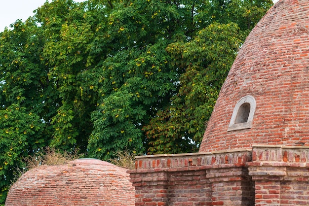 Domes of an ancient bathhouse of the 18-19 centuries, located in Guba city, Republic of Azerbaijan