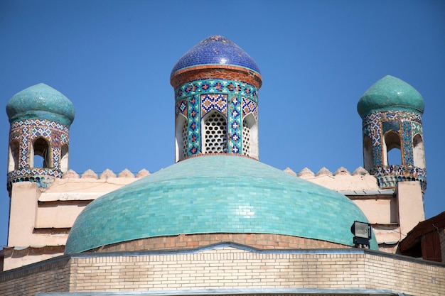 The domes of the Khudoyarkhan Palace in Kokand