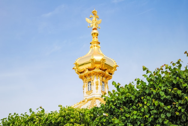 Domes of Peterhof. St. Petersburg