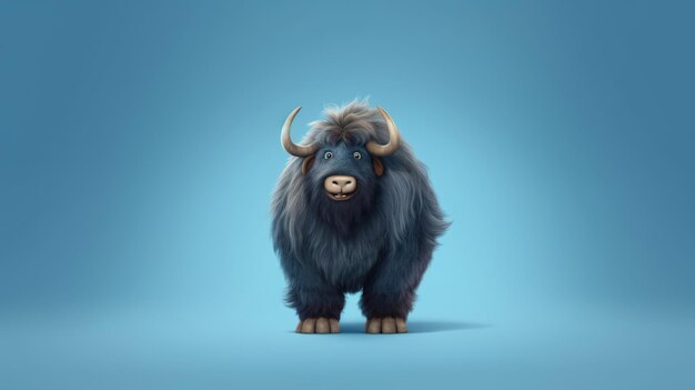 domestic animal buffalo vector