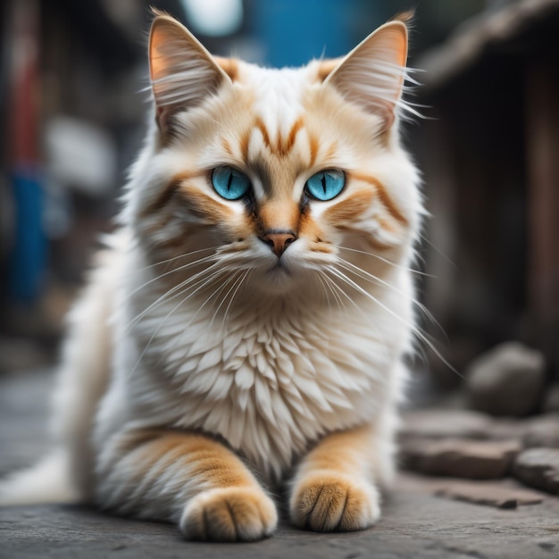 domestic longhaired cat