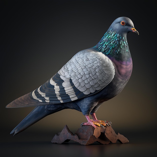 Domestic Pigeon have excrement bird Generative AI