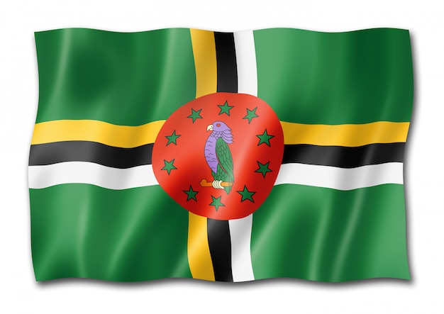 Dominica flag isolated