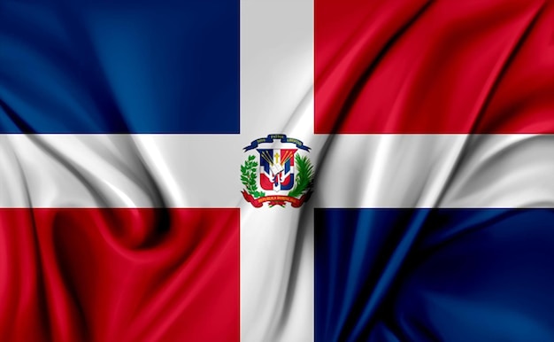 Photo dominican republic flag design