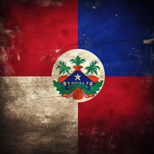 Photo dominican republic flag