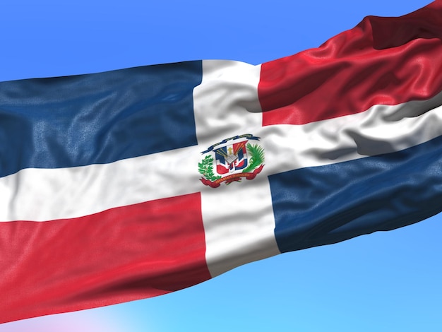 Dominican republic of flag