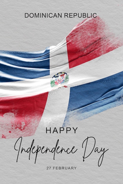 Dominican Republic Independence day template design for social media and print media banner design