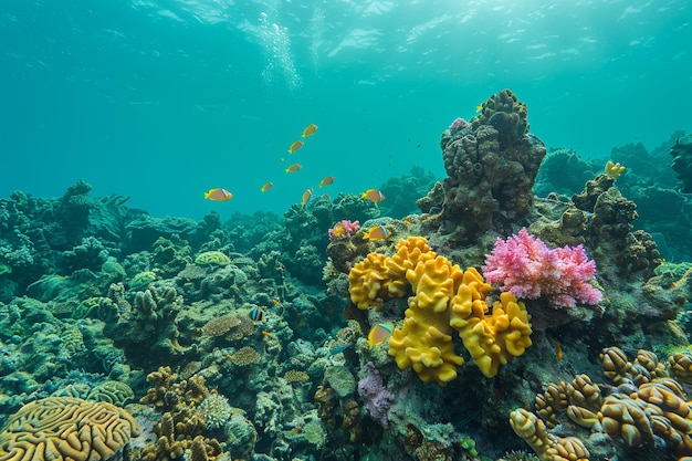 Dompel jezelf in de kleurrijke onderwaterwereld generatieve ai