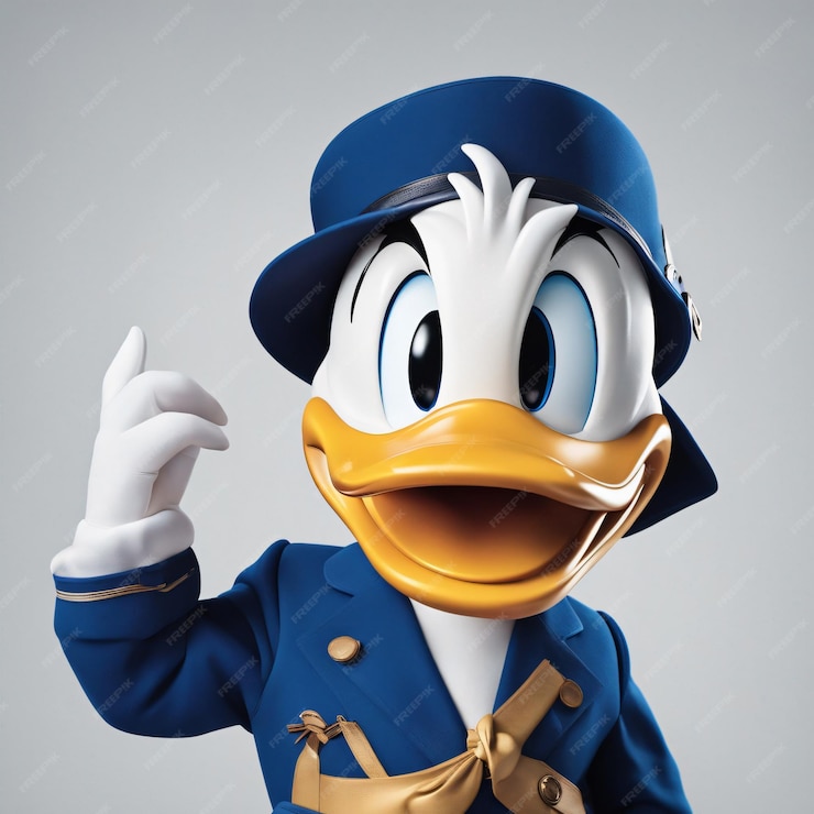 Premium AI Image | Donald Duck cartoon character Walt Disney