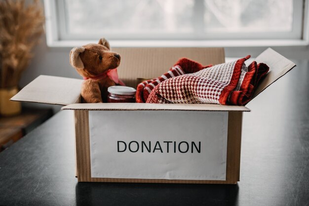 Donation box charity gift hampers help refugees and homeless christmas xmas charity donation box