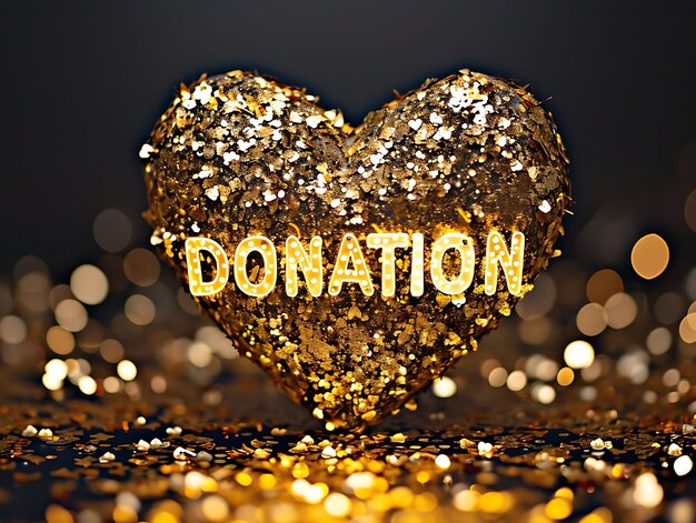 Donation Text With a Bouncing Effect and a Bold Uppercase Fo Creative Decor Live Stream Background