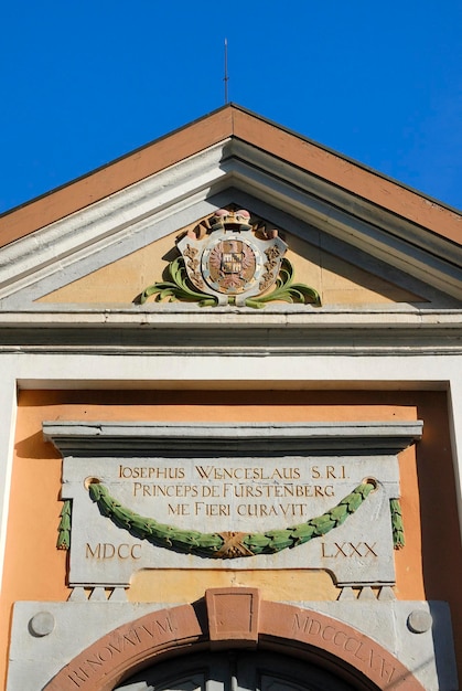 Donaueschingen een historisch huis in het oude deel van de stad Baden-Württemberg Duitsland Europa