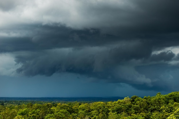 donder stormhemel Regenwolken