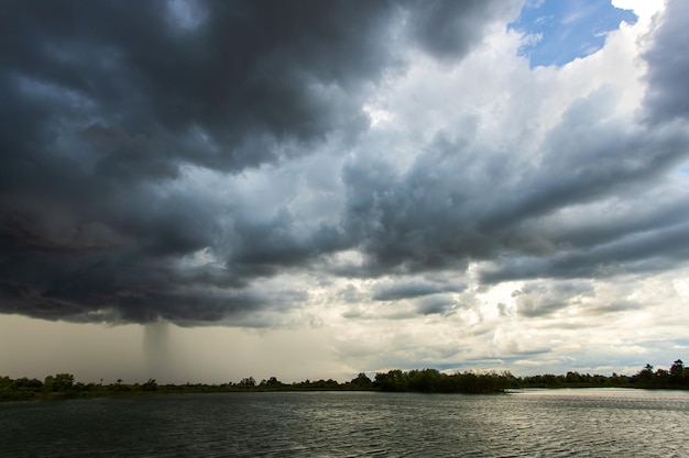 donder stormhemel Regenwolken