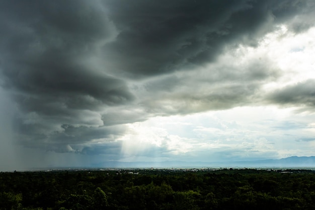 donder stormhemel Regenwolken