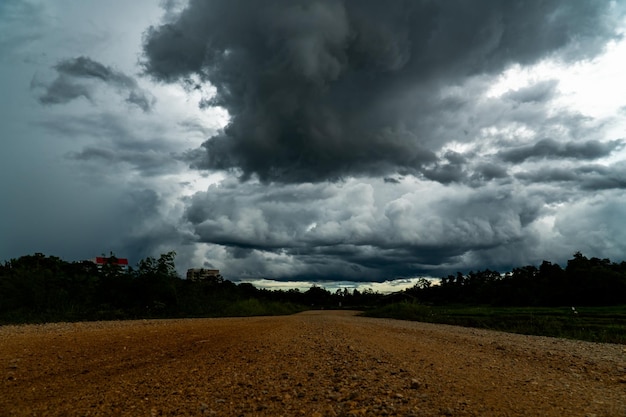 donder stormhemel Regenwolken