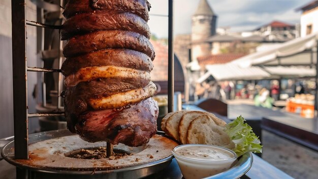 Photo doner kebab in konya turkey