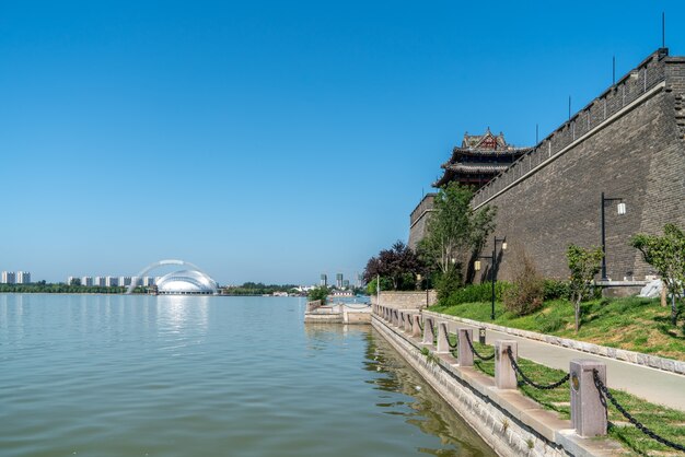 Dongchang Lake Ancient City, Liaocheng, in Shandong