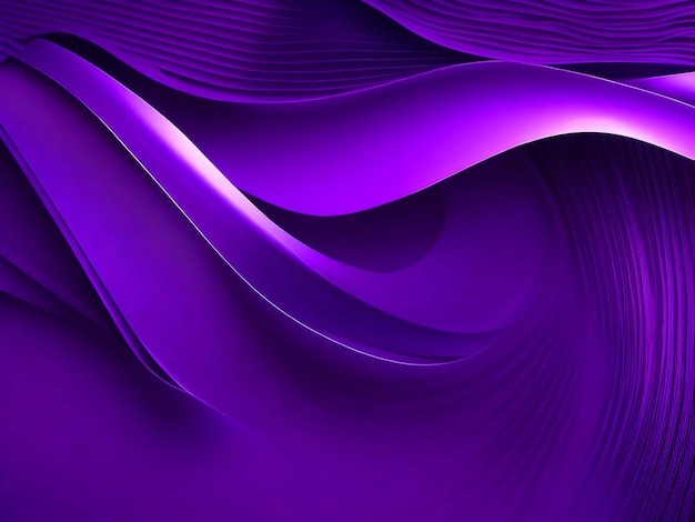 Donker violet papier golven abstract bannerontwerp Elegante golvende vectorachtergrond