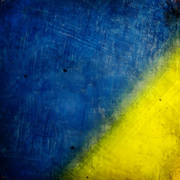 Foto donkerblauwe en gele abstracte achtergrond met grunge 6