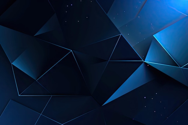 Donkerblauwe kleur achtergrond Geometrische vorm Wallpaper verloop