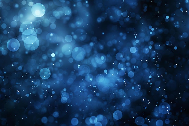 Donkere blauwe bokeh achtergrond