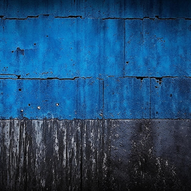 Donkere blauwe grunge betonnen textuur vintage achtergrond