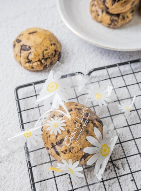 Donkere chocolade lava zachte koekjes