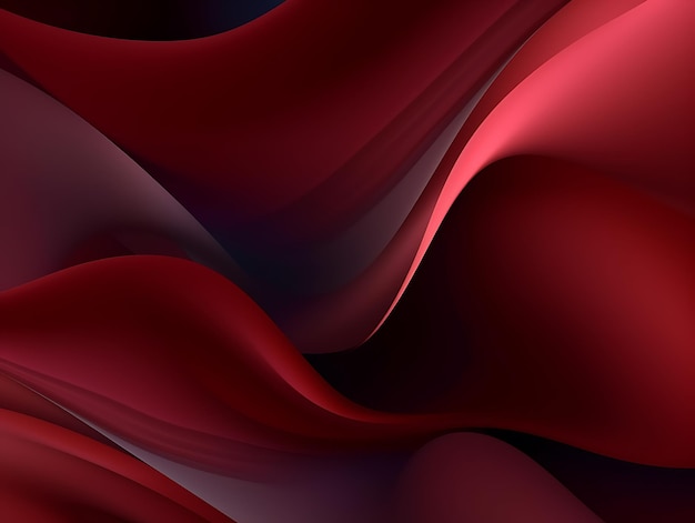 Donkerrode abstracte achtergrond met golvende strepen Ai Generative