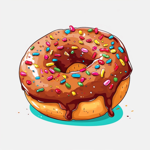 donut clip art vector flat