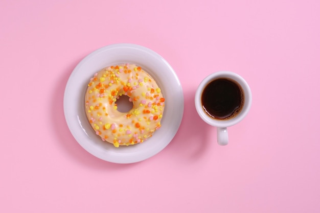 Donut and coffee