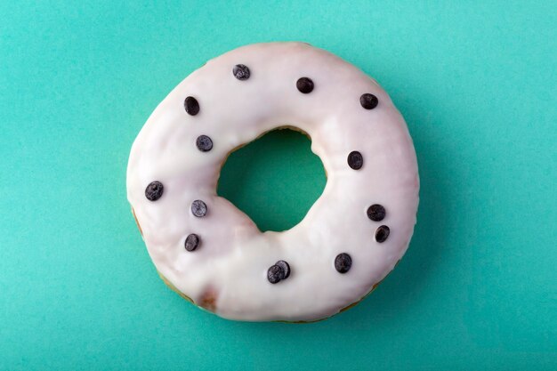 Photo donut colorful background