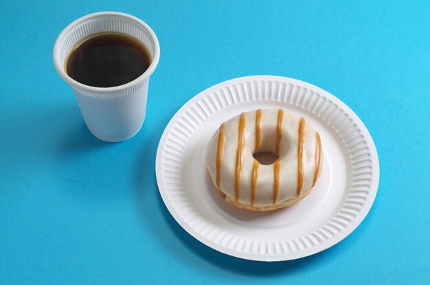 Donut and cup of coffee