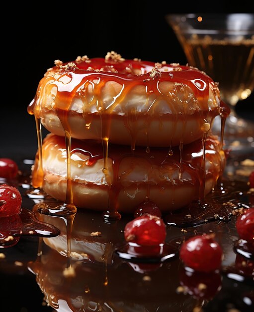 Donut dessert delicacy afternoon tea bread