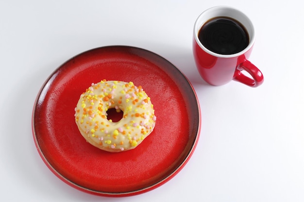 Donut en koffie