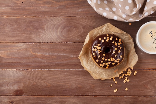 Donut en koffie