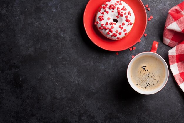 Donut en koffie