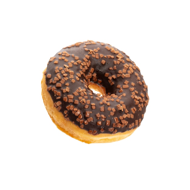 Donut isolated on a white background.