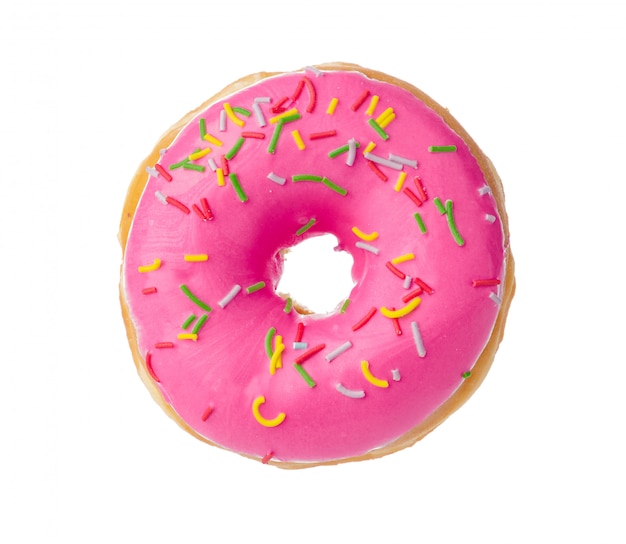 Photo donut isolated on white