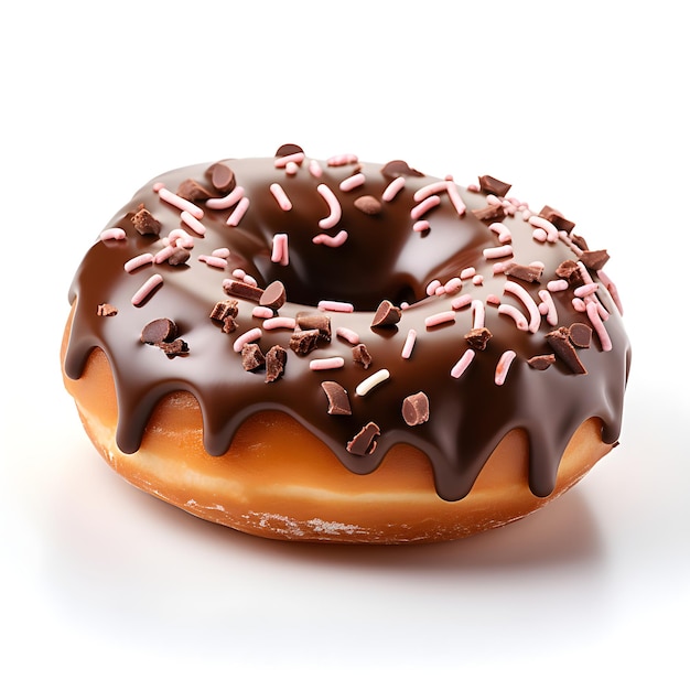 Donut met chocoladesuikerglazuur