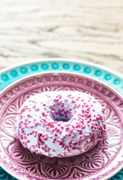 Photo donut on the plate