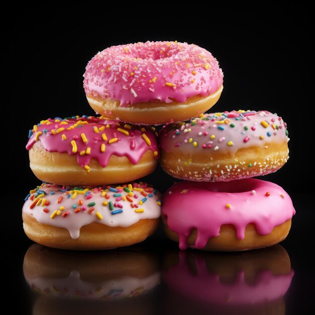 Donut Professional Studio Shot Food Photography Generative AI