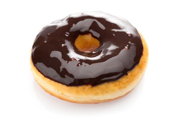 Donut suiker geïsoleerd gebak donut eten snack